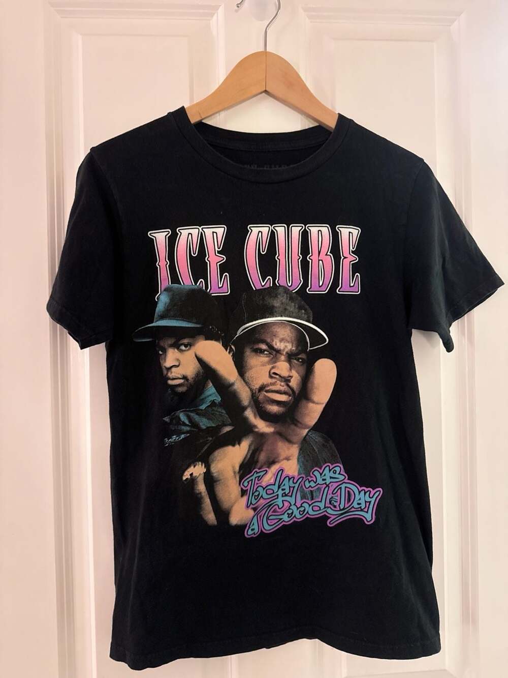 Hot Topic Ice Cube Today Was A Good Day Graphic T-Shirt S Black